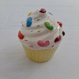 Jelly Belly Candy Dish Cupcake Glass Jelly Beans collector